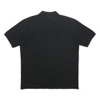 ELLESSE Mens Black Cotton Polo Shirt 2XL Embroidered Logo Basic Comfortable