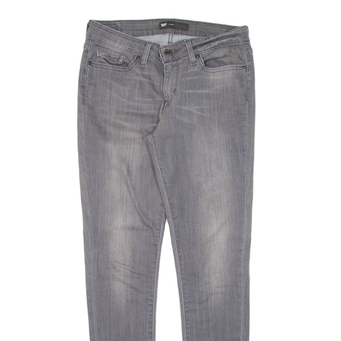 LEVI'S Womens Jeans Grey Slim Jegging W29 L30