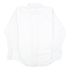 AKCO Mens White L Cotton Blend Shirt Dressy Elegant Formal Button-Up