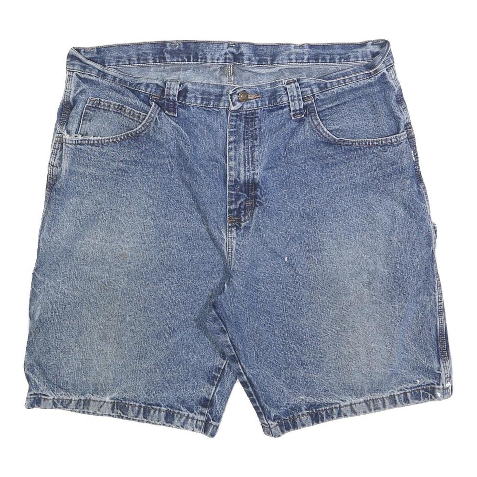 WRANGLER Mens Denim Blue Casual Shorts XL W38 Pocketed Durable Cotton