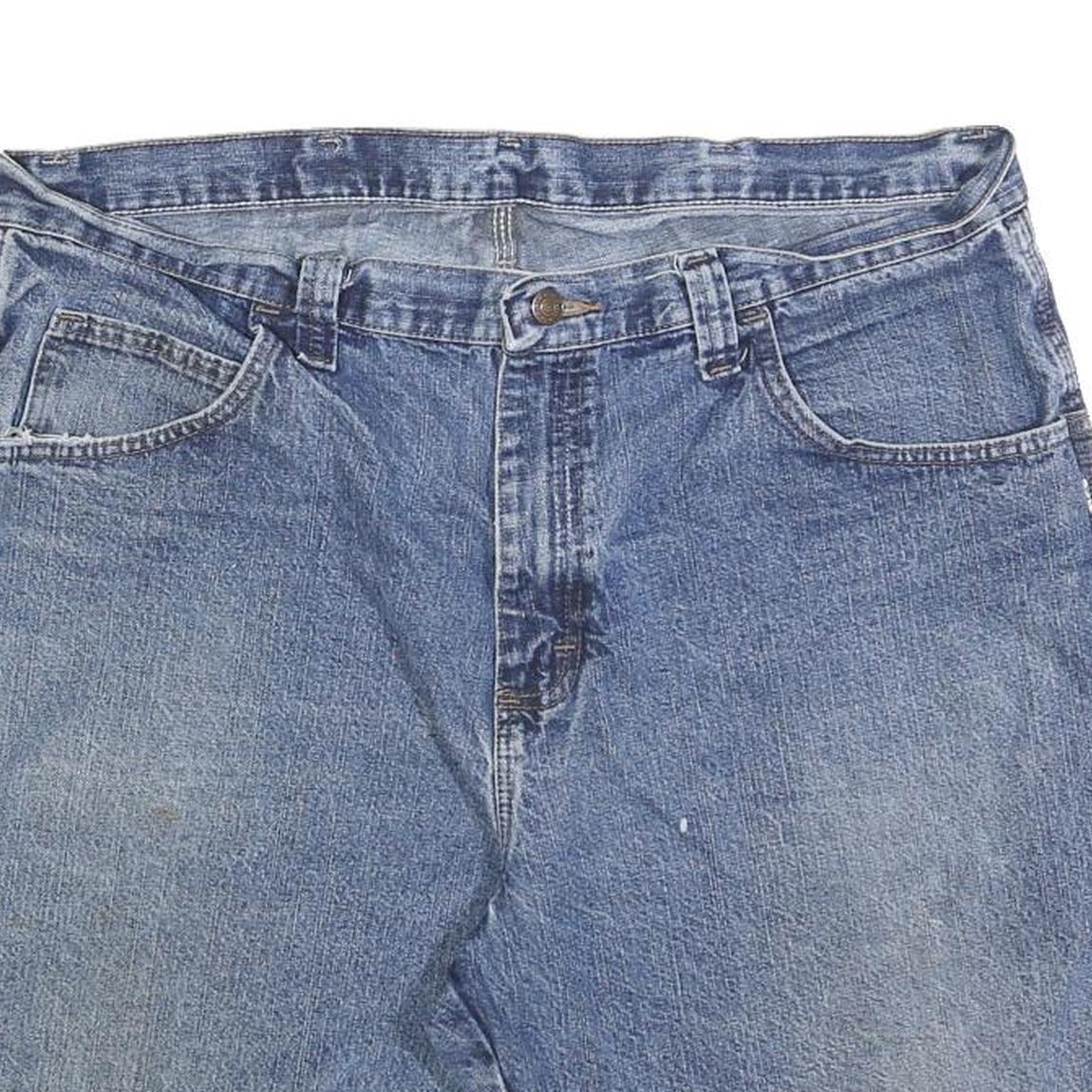 WRANGLER Mens Denim Blue Casual Shorts XL W38 Pocketed Durable Cotton