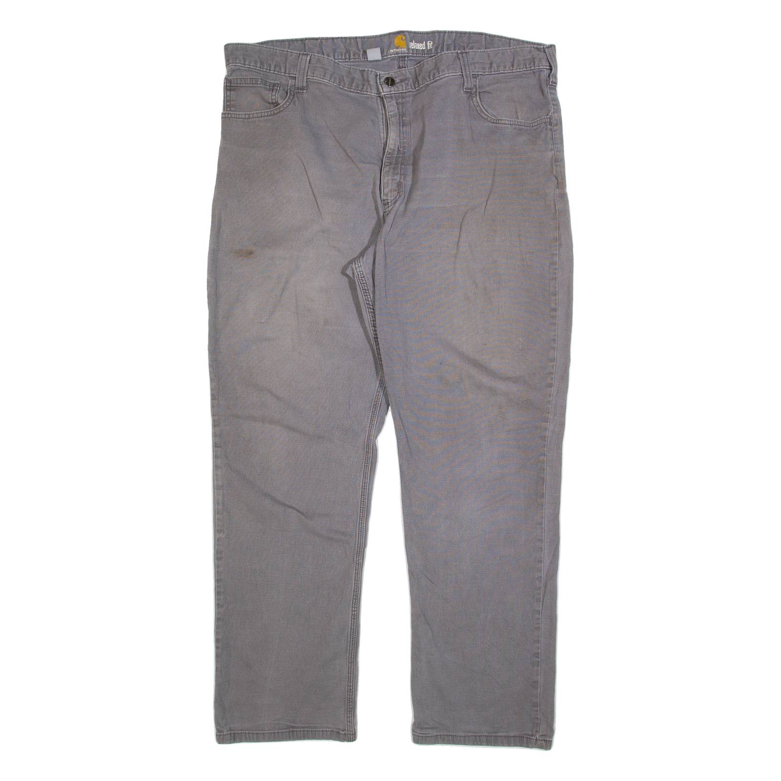 CARHARTT Mens Trousers Grey Relaxed Straight W40 L32