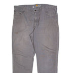 CARHARTT Mens Trousers Grey Relaxed Straight W40 L32