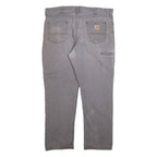 CARHARTT Mens Trousers Grey Relaxed Straight W40 L32
