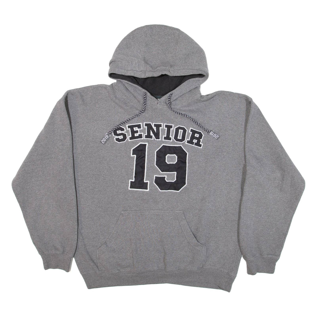 Mens Grey Hoodie USA L