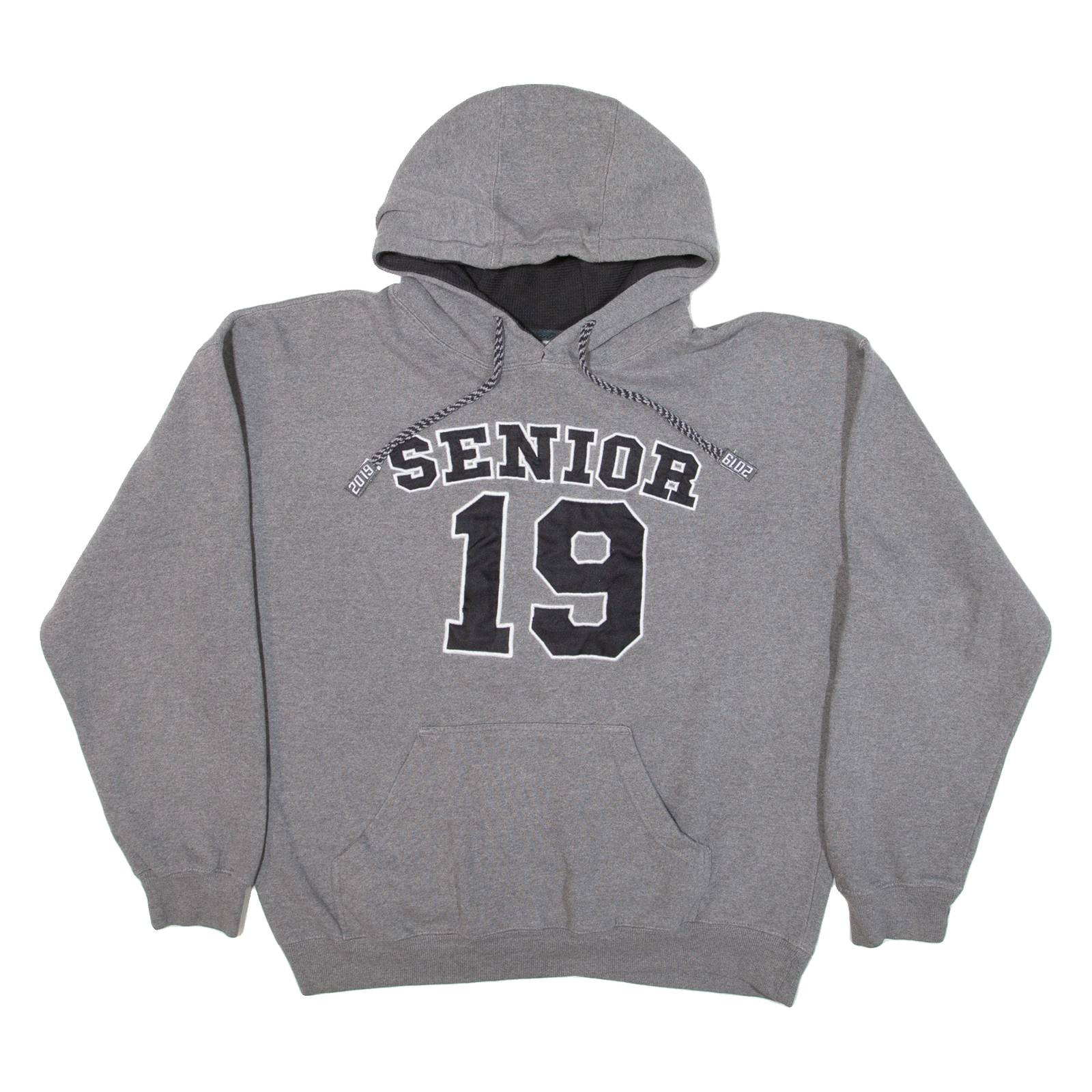 Mens Grey Hoodie USA L