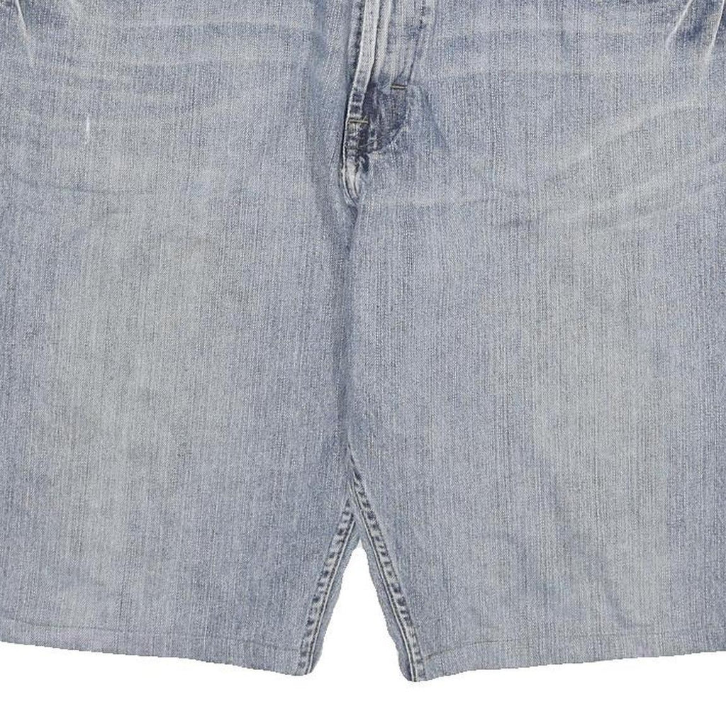 WRANGLER Mens Denim Blue Loose Straight Shorts 4XL W40 Casual Cotton Blend