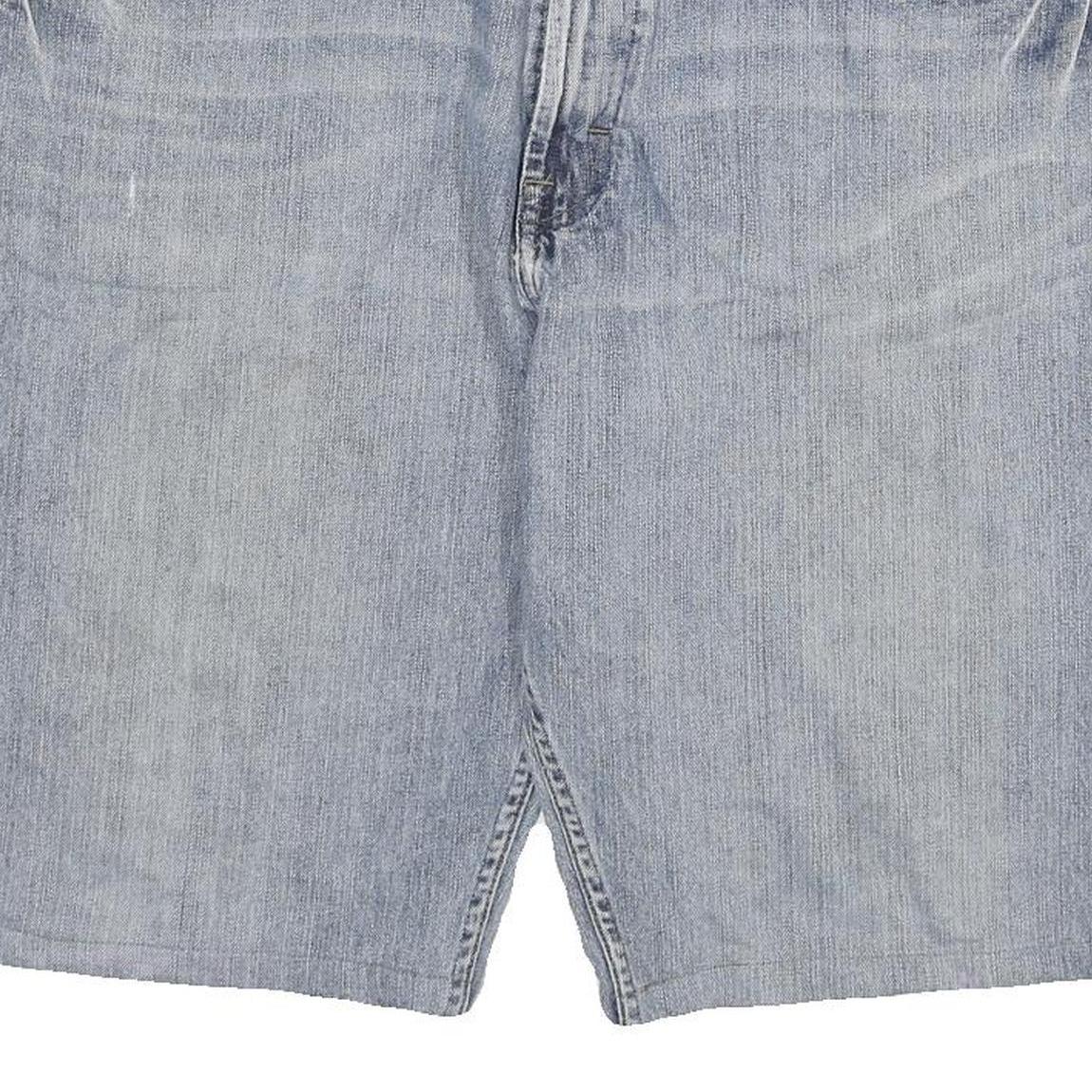 WRANGLER Mens Denim Blue Loose Straight Shorts 4XL W40 Casual Cotton Blend