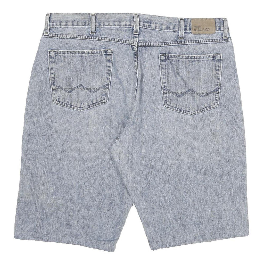 WRANGLER Mens Denim Blue Loose Straight Shorts 4XL W40 Casual Cotton Blend