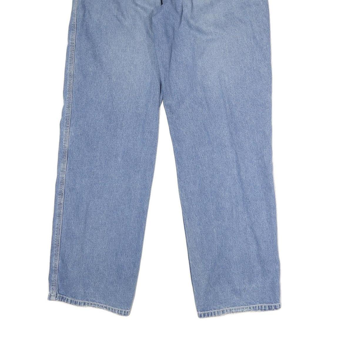 CARHARTT WIP Mens Jeans Blue Regular Straight Denim Medium W30 L31 Zip Cotton