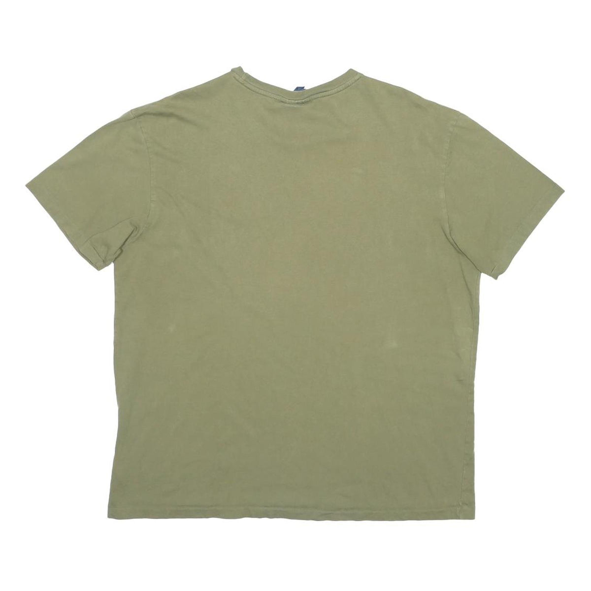 POLO RALPH LAUREN Mens Green & Orange Classic T-Shirt L Short Sleeve Crew Neck