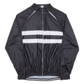 Cycling Mens Jersey Black Long Sleeve Full Zip M