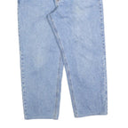 CARHARTT Mens Relaxed Light Blue Denim Jeans W36 L26 Casual Workwear Zip Closure