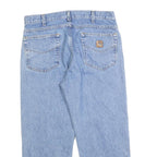 CARHARTT Mens Relaxed Light Blue Denim Jeans W36 L26 Casual Workwear Zip Closure