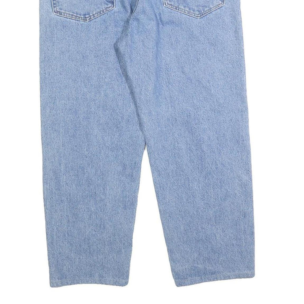 CARHARTT Mens Relaxed Light Blue Denim Jeans W36 L26 Casual Workwear Zip Closure