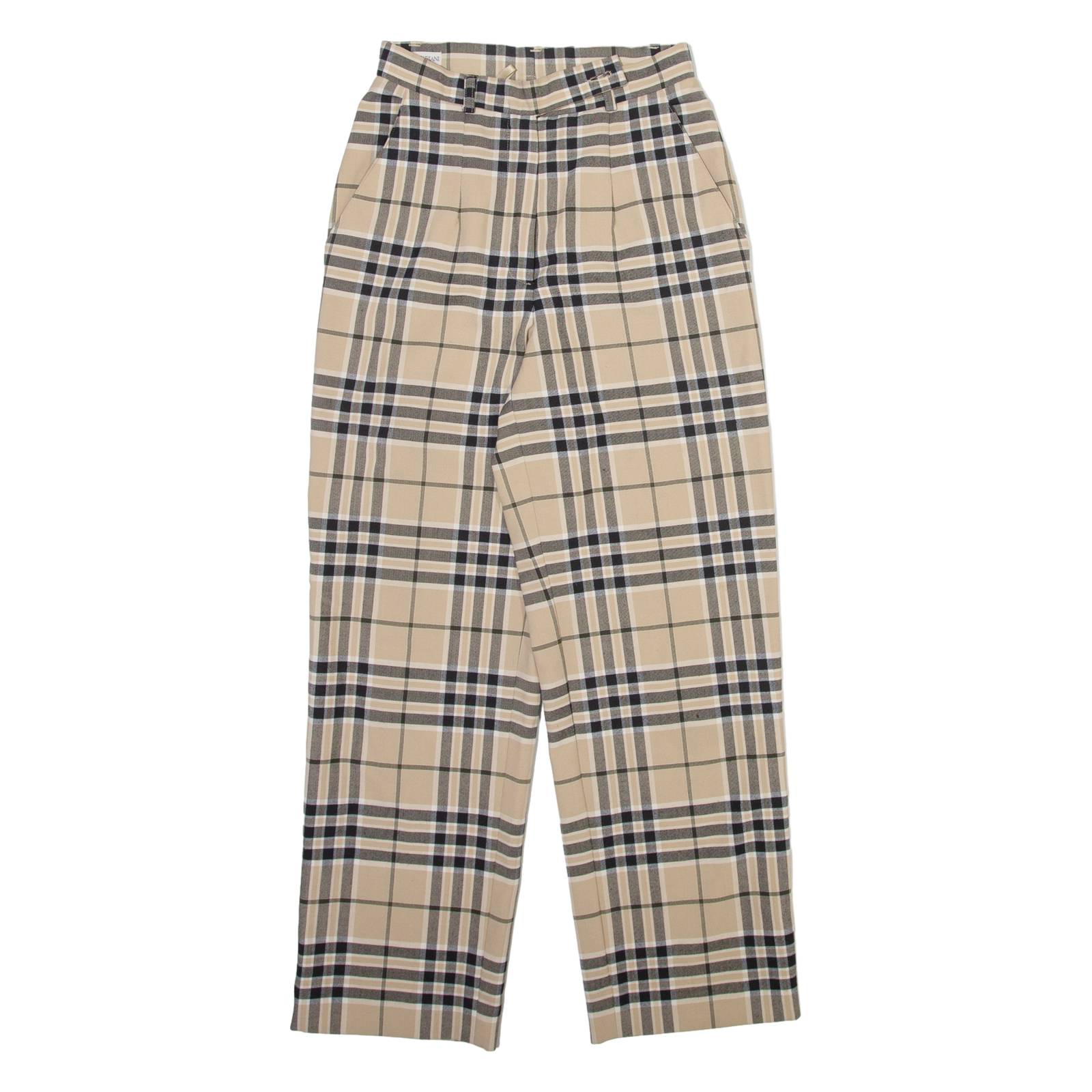 ALBERTO FABIANI Womens Trousers Beige Regular Straight Wool W24 L27