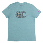 CHAMPION Womens T-Shirt Green M