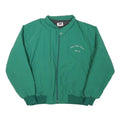 JB BK Mens Green Polyester Blend Zip Jacket XL Plain Casual Outerwear