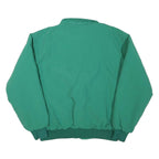 JB BK Mens Green Polyester Blend Zip Jacket XL Plain Casual Outerwear