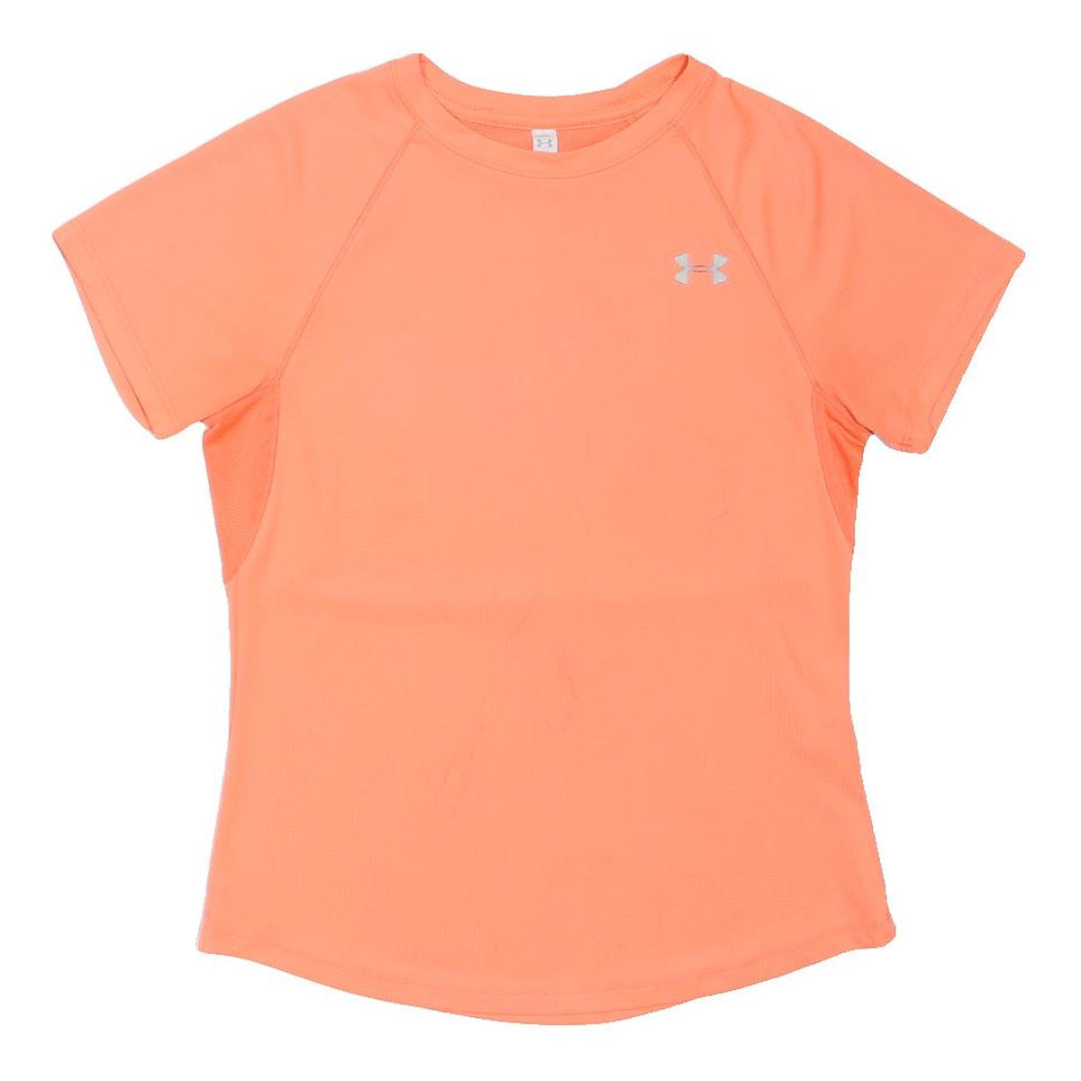 UNDER ARMOUR Womens Orange Athletic T-Shirt S Short Sleeve Round Neck