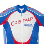 TIRRENO Cycling Shirt Full Zip Mens Jersey Blue M