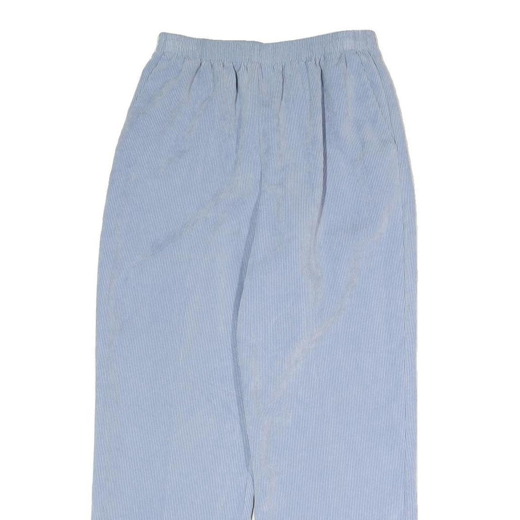 ALFRED DUNNER Womens Cotton Blend Light Blue Regular Fit Straight Trousers W25