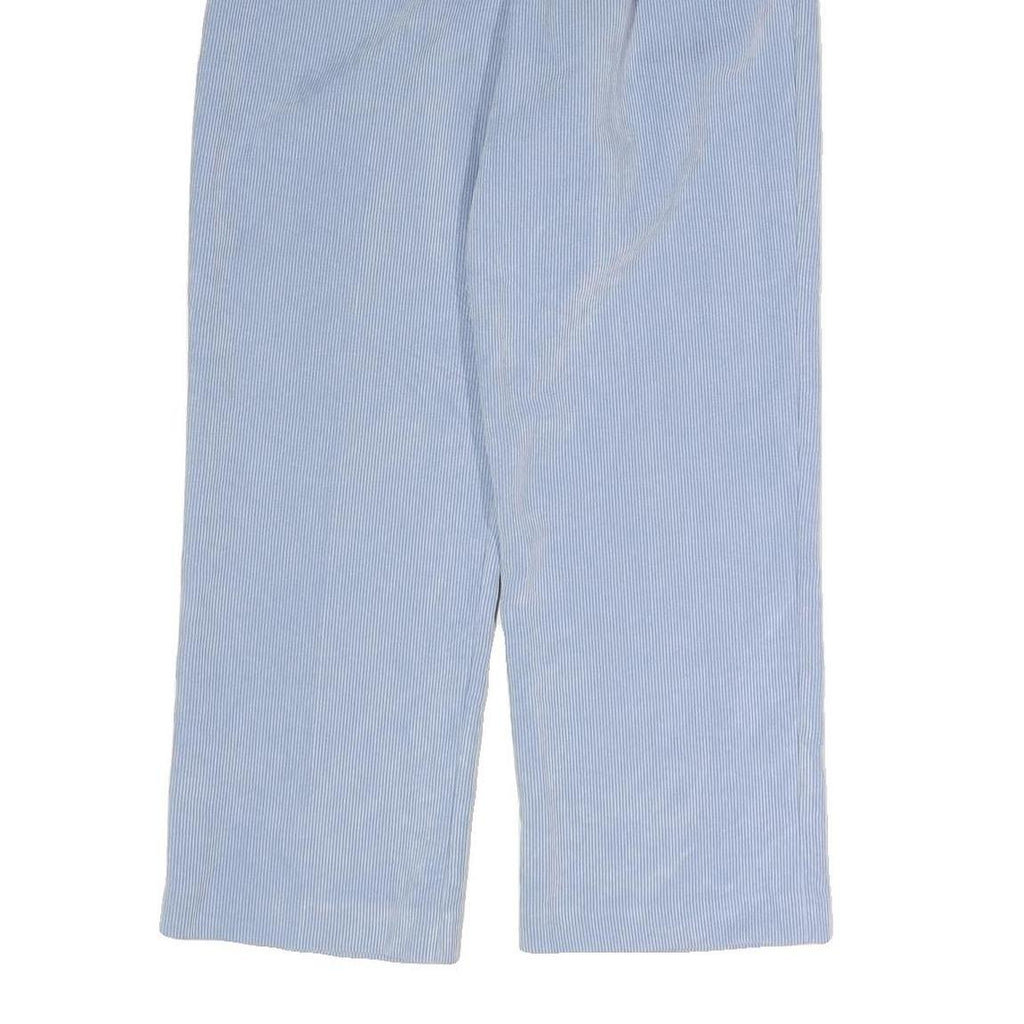 ALFRED DUNNER Womens Cotton Blend Light Blue Regular Fit Straight Trousers W25