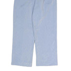 ALFRED DUNNER Womens Cotton Blend Light Blue Regular Fit Straight Trousers W25