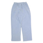 ALFRED DUNNER Womens Cotton Blend Light Blue Regular Fit Straight Trousers W25