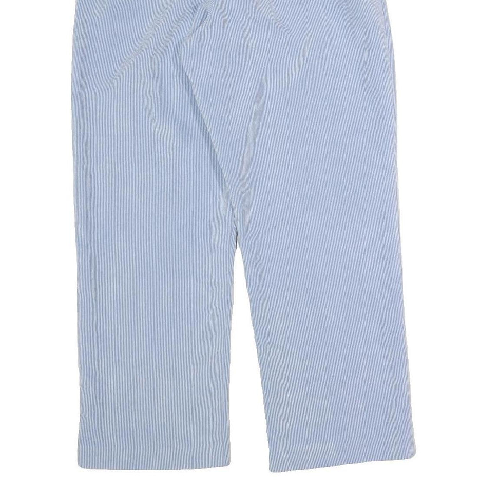 ALFRED DUNNER Womens Cotton Blend Light Blue Regular Fit Straight Trousers W25