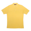 KAPPA Mens Yellow Cotton Polo Shirt L Classic Casual Logo Embroidered