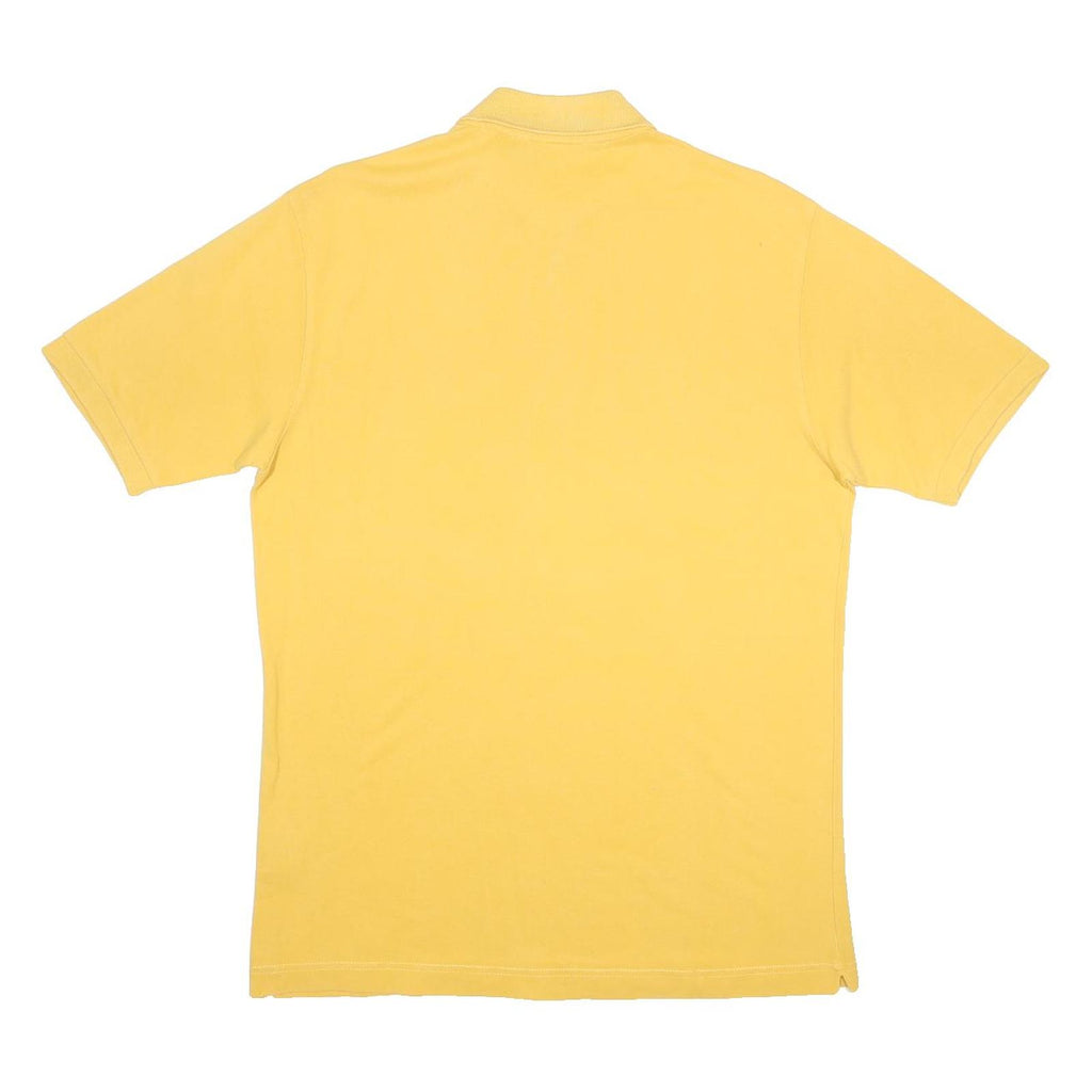 KAPPA Mens Yellow Cotton Polo Shirt L Classic Casual Logo Embroidered
