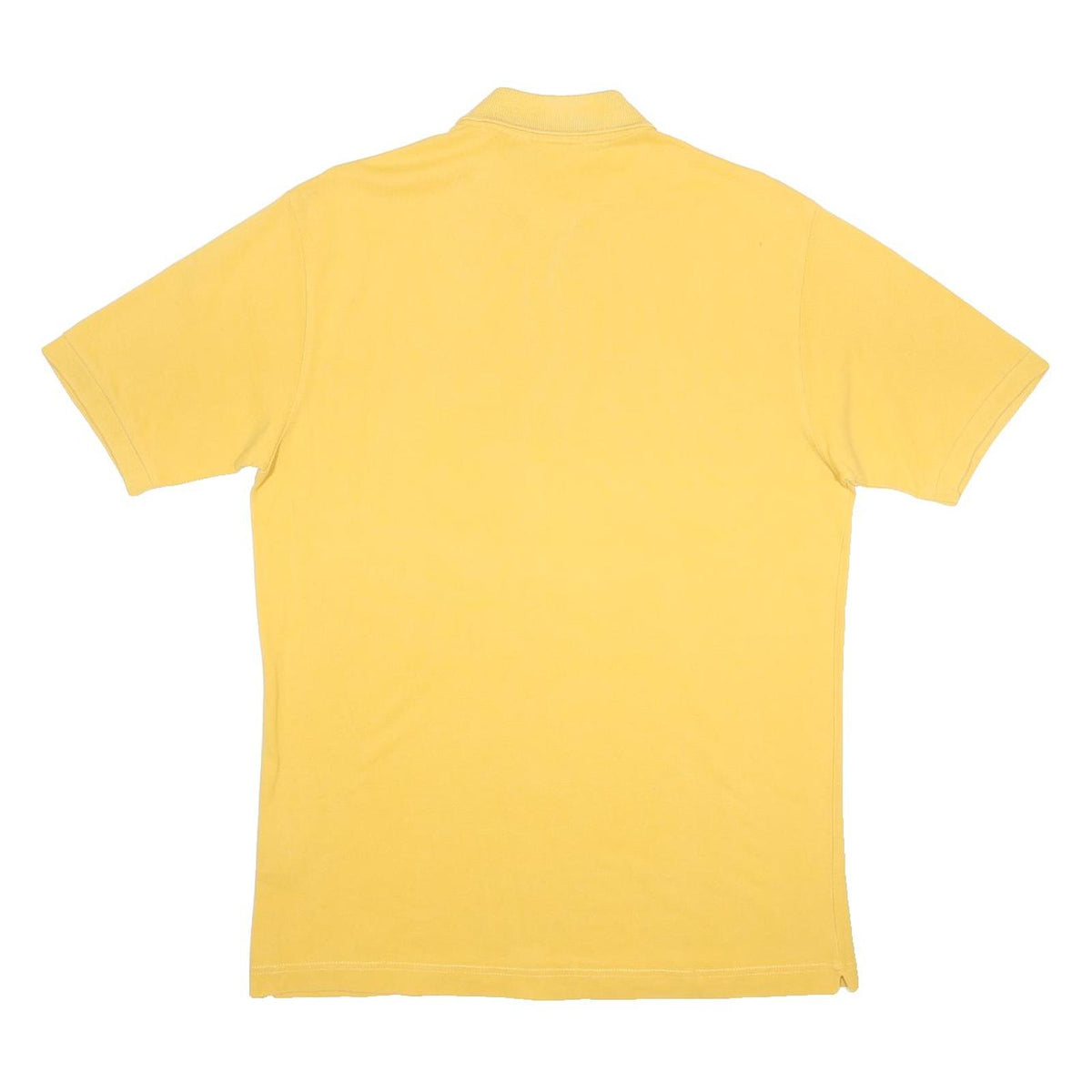KAPPA Mens Yellow Cotton Polo Shirt L Classic Casual Logo Embroidered