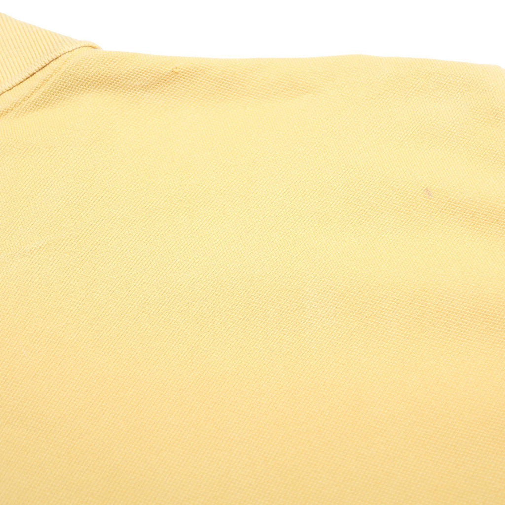 KAPPA Mens Yellow Cotton Polo Shirt L Classic Casual Logo Embroidered