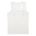 PUMA Womens White Sports Vest Sleeveless Scoop Neck Racer Back UK 16 Polyester