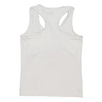 PUMA Womens White Sports Vest Sleeveless Scoop Neck Racer Back UK 16 Polyester