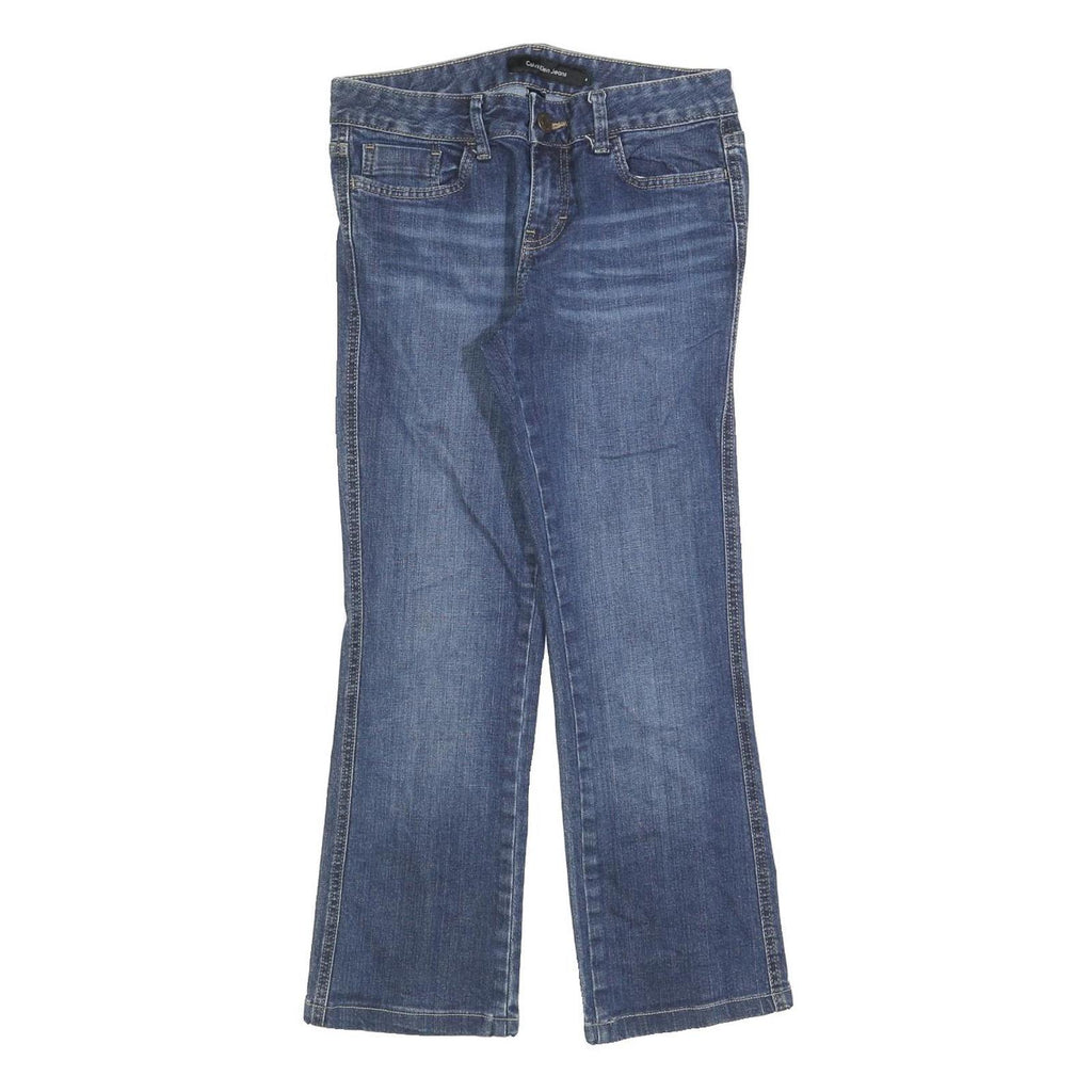 CALVIN KLEIN JEANS Womens Blue Regular Fit Straight Denim Jeans W28 L26 Classic