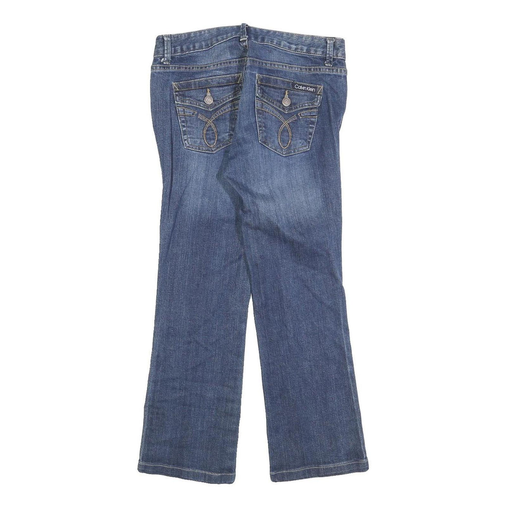 CALVIN KLEIN JEANS Womens Blue Regular Fit Straight Denim Jeans W28 L26 Classic