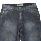 TEDDY'S Mens Denim Blue Casual Shorts L W36 Cotton Blend Stylish Comfortable Fit