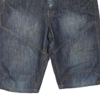 TEDDY'S Mens Denim Blue Casual Shorts L W36 Cotton Blend Stylish Comfortable Fit
