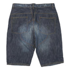 TEDDY'S Mens Denim Blue Casual Shorts L W36 Cotton Blend Stylish Comfortable Fit