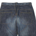 TEDDY'S Mens Denim Blue Casual Shorts L W36 Cotton Blend Stylish Comfortable Fit
