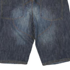 TEDDY'S Mens Denim Blue Casual Shorts L W36 Cotton Blend Stylish Comfortable Fit