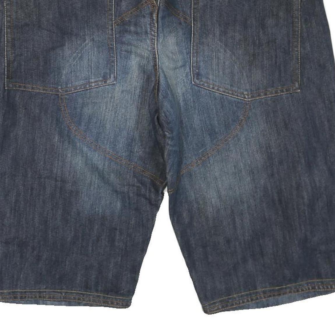 TEDDY'S Mens Denim Blue Casual Shorts L W36 Cotton Blend Stylish Comfortable Fit