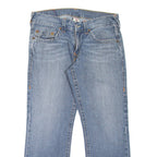TRUE RELIGION Bobby Mens Jeans Blue Regular Straight Stone Wash W33 L28