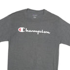 CHAMPION Mens Grey Graphic T-Shirt M Short Sleeve Crew Neck Classic Cotton