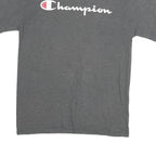 CHAMPION Mens Grey Graphic T-Shirt M Short Sleeve Crew Neck Classic Cotton