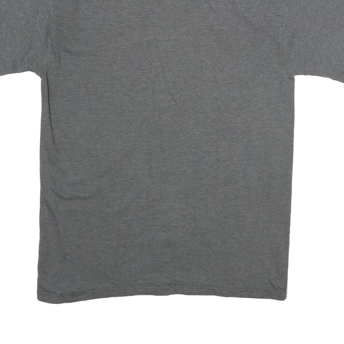 CHAMPION Mens Grey Graphic T-Shirt M Short Sleeve Crew Neck Classic Cotton