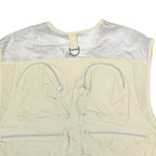 BUSHLINE OUTDOOR Mens Beige Nylon Multiple Pocket Fishing Vest L Utility Zip