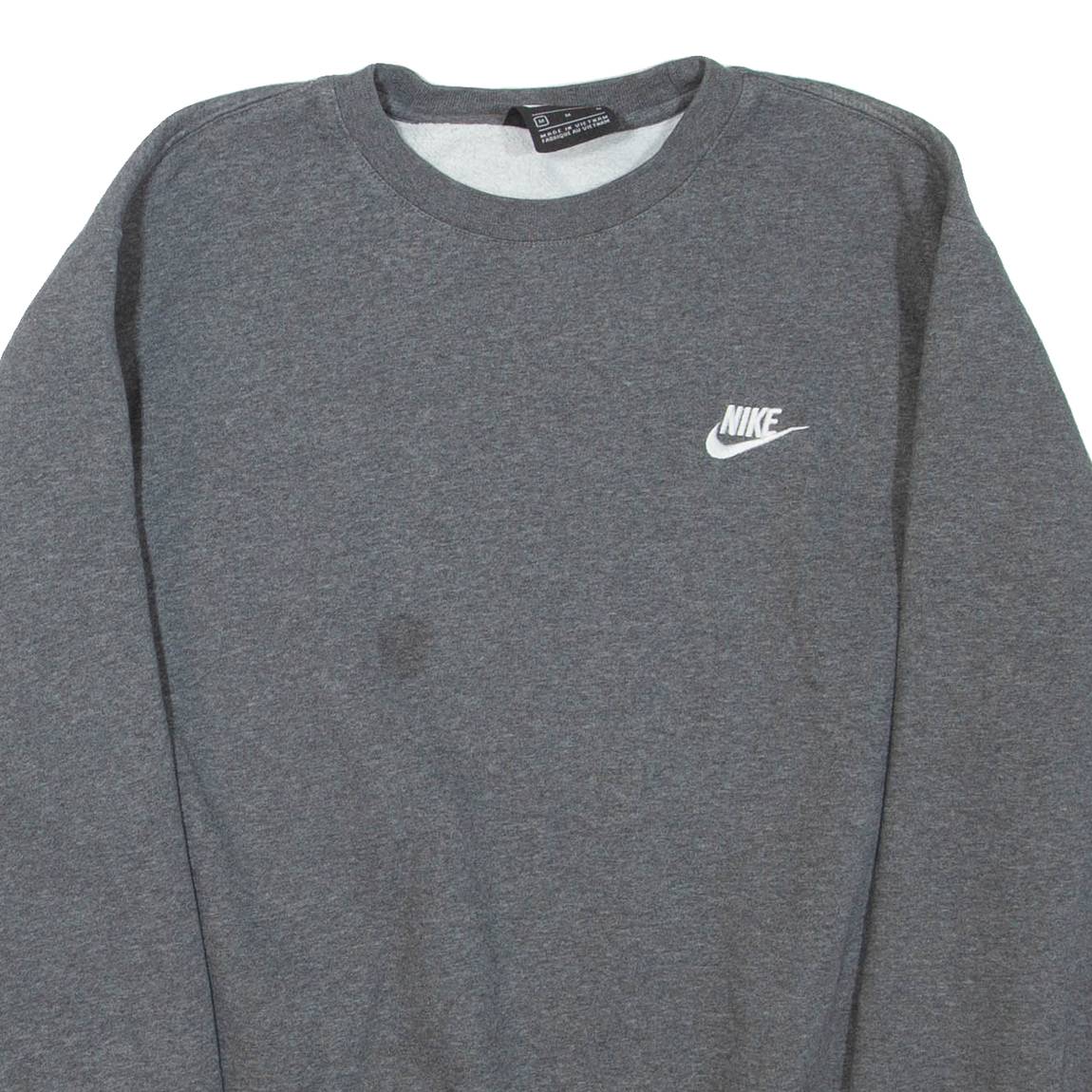 NIKE Mens Sweatshirt Grey Crew Neck M